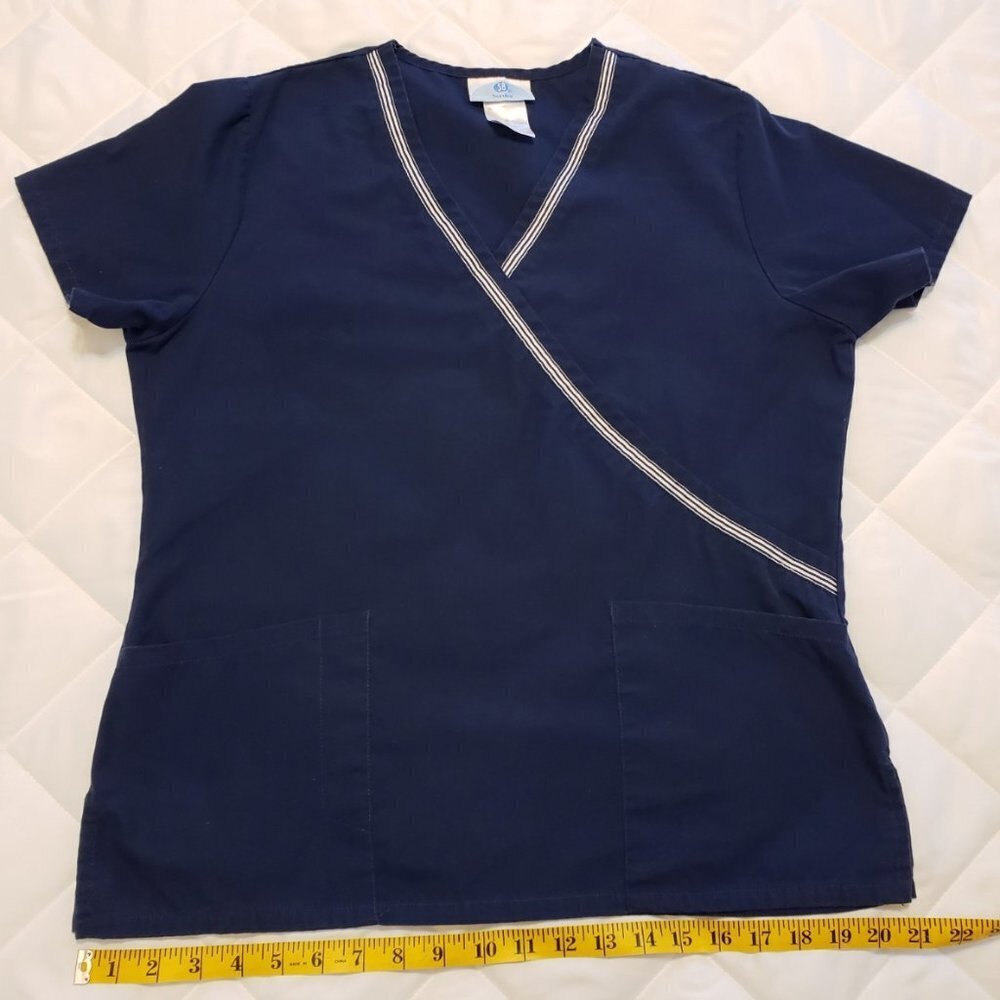 SB Scrub Top Small- Navy Blue - Picture 4 of 7